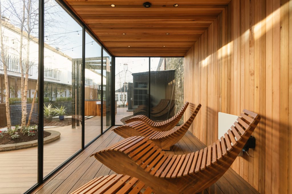 Relaxation beds at the new Spa Retreat at Dunadry Hotel and Gardens